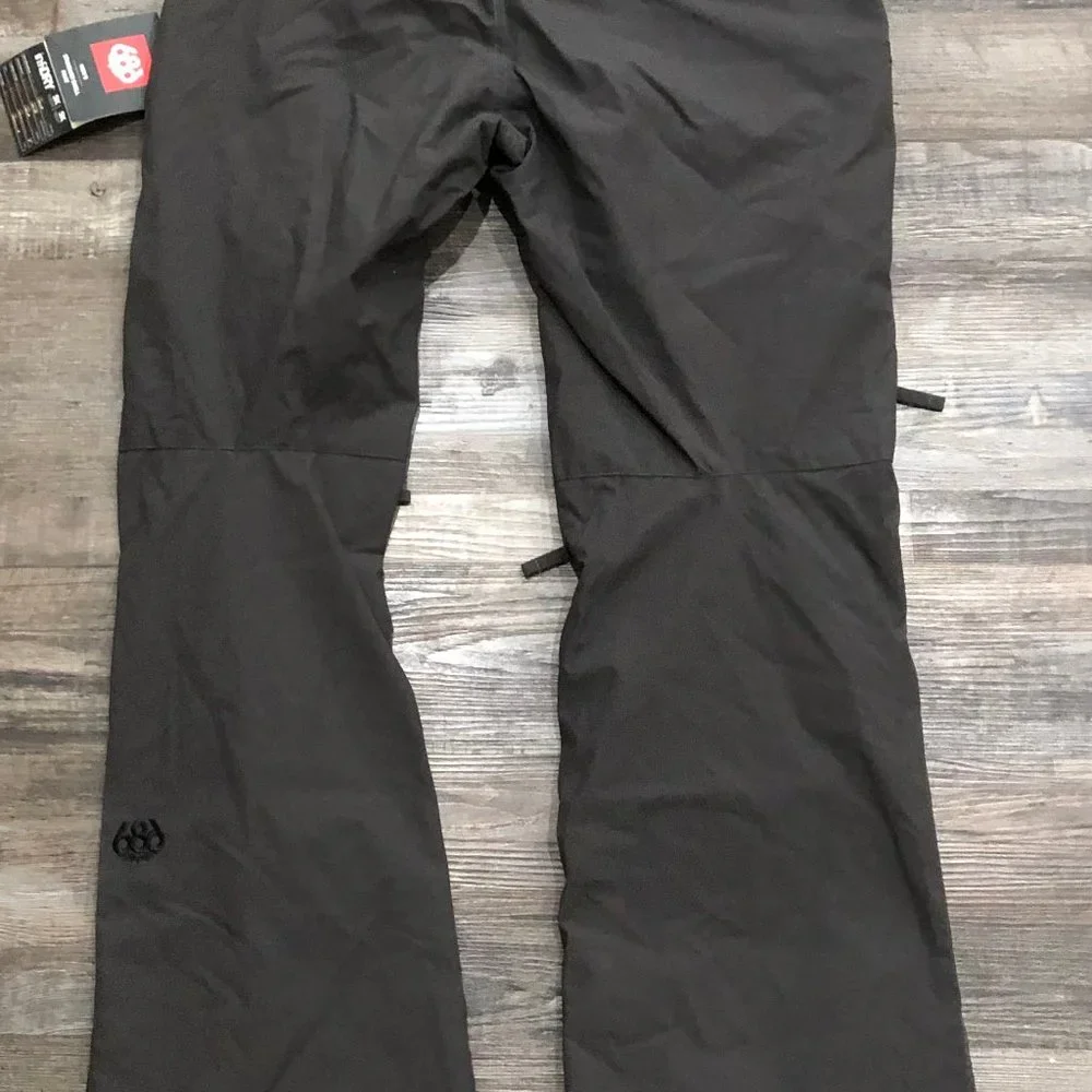 686 Six eight Six Infidry 10K lined Thermal Snowboarding Pants Mens Medium New - Picture 2 of 9